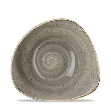 Peppercorn Grey Triangle Bowl 23.5cm